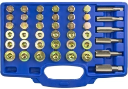 Набор для восстановления резьбы маслосливных отверстий, М13-М22, 114 предметов, ZIPMEND