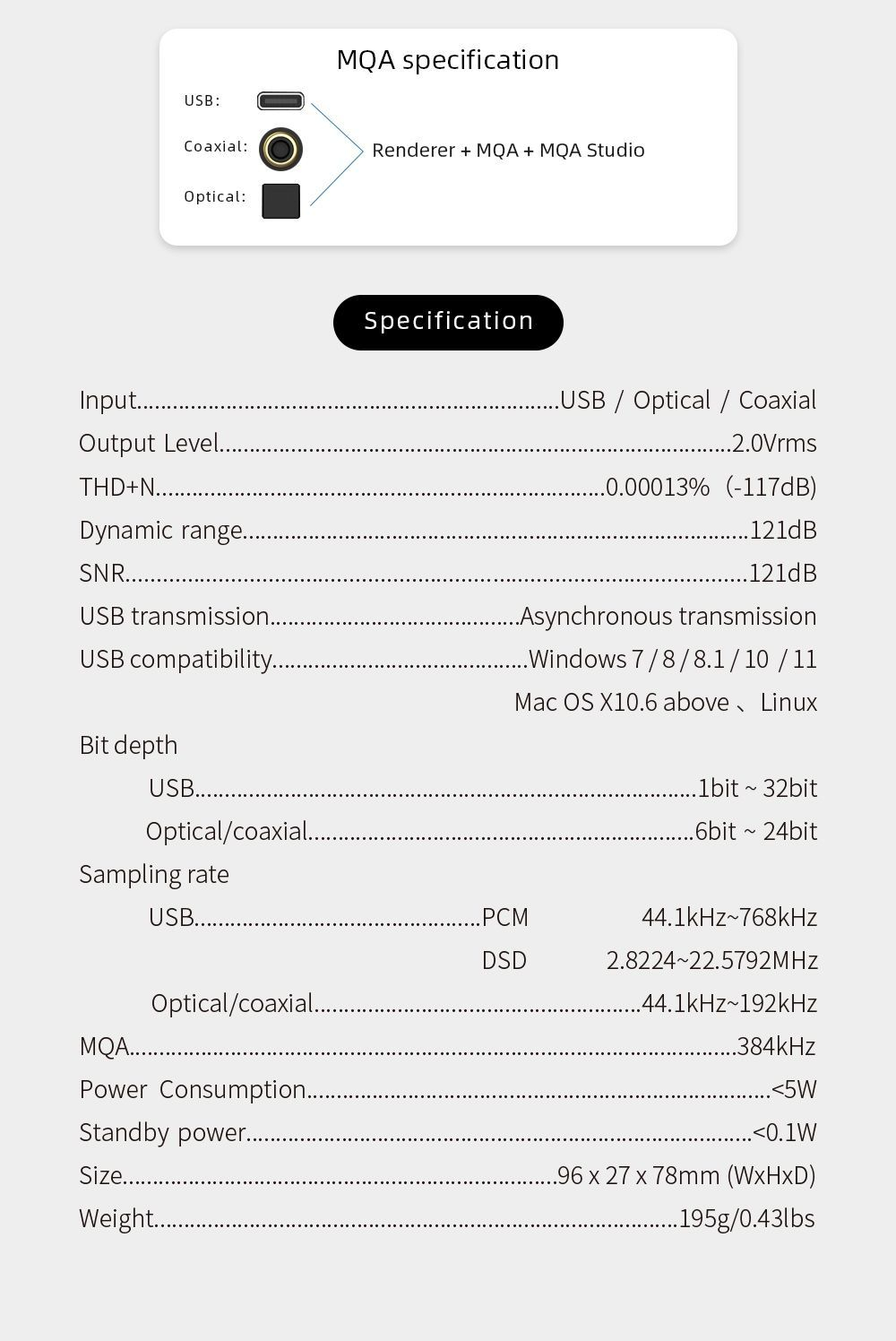 Цифро-аналоговый преобразователь SMSL SU1