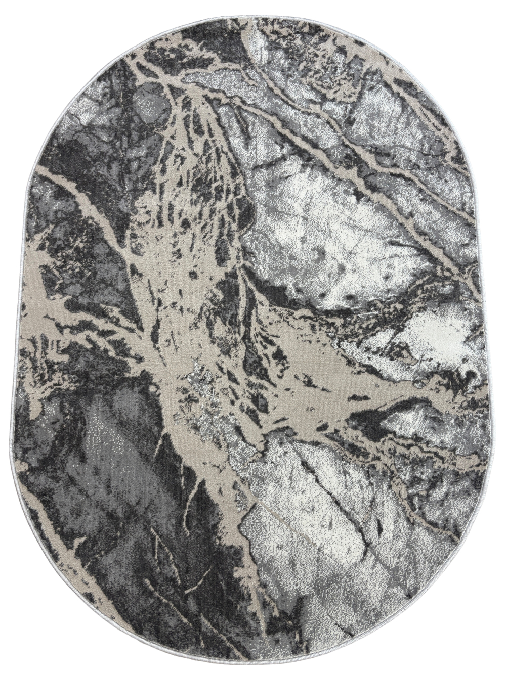 Ковер Rimma Lux 38113A Grey/L.Grey Овал