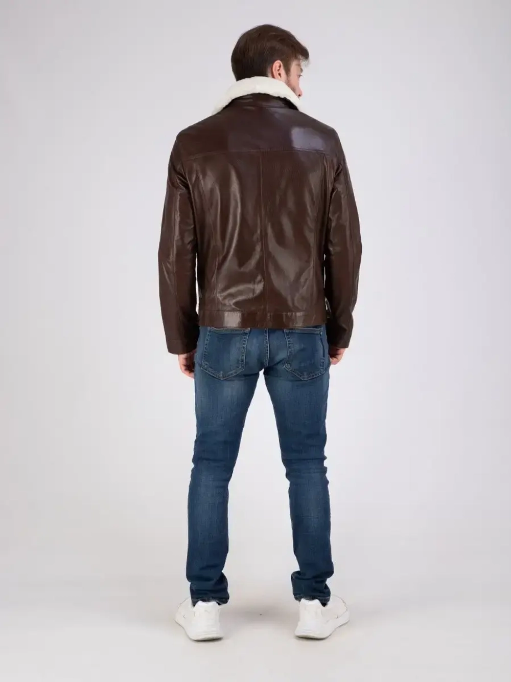 Куртка весна кожаная натуральная