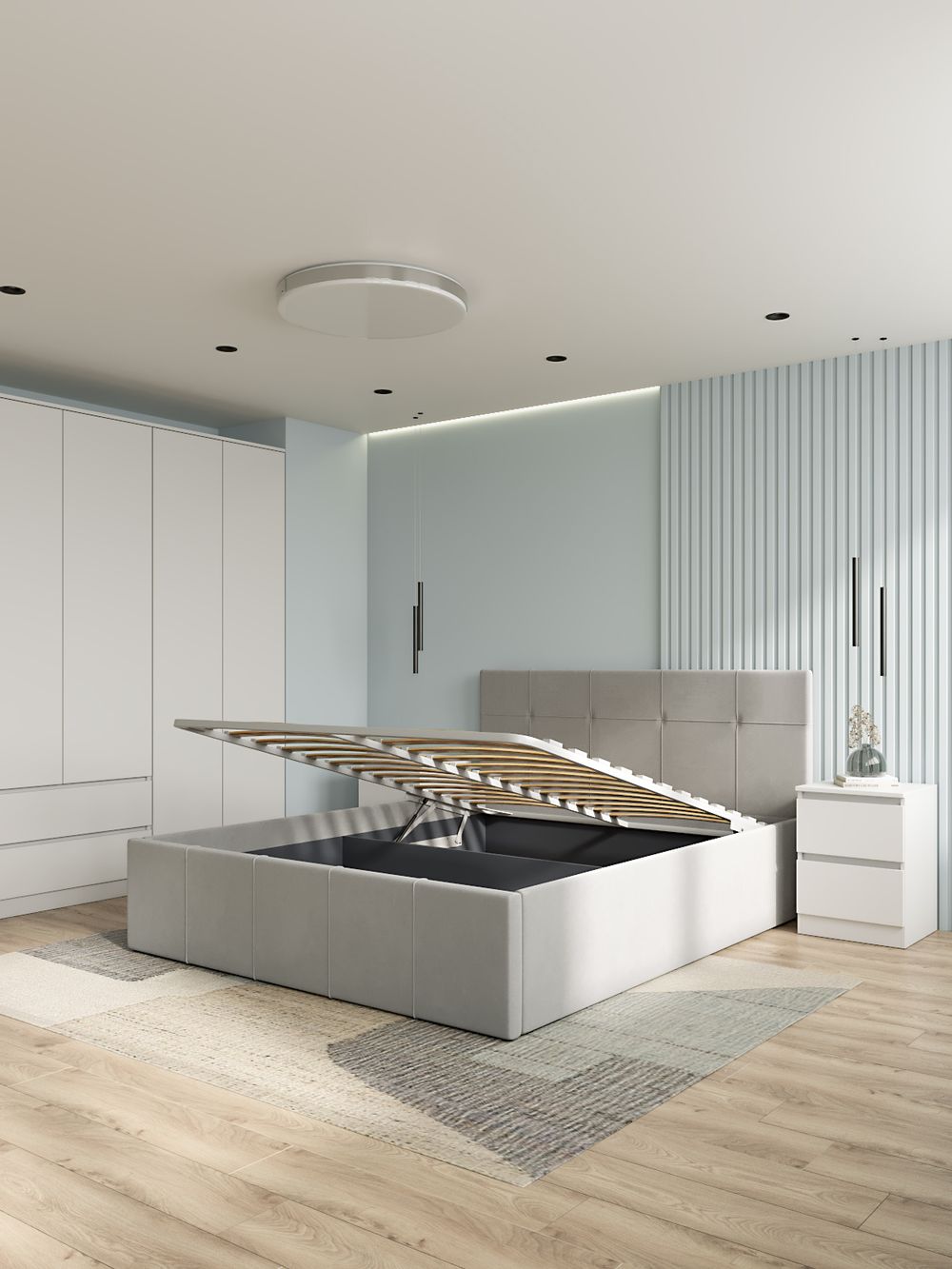 Кровать Квадро 1600 подъем.мех.ортопед.основание