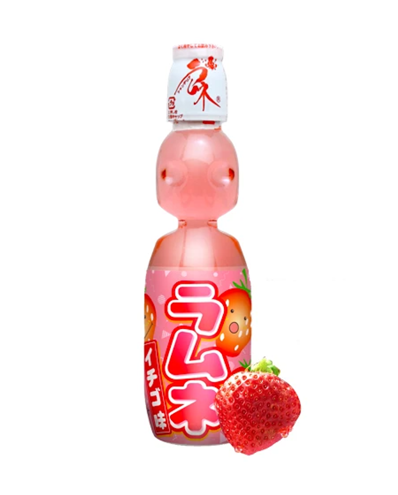 Напиток Hata Kosen "РАМУНЕ" Strawberry, 200мл