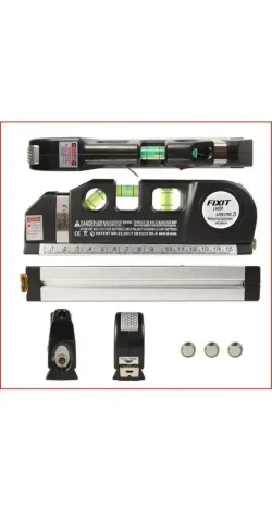 Многофункциональный лазерный уровень с линейкой и рулеткой