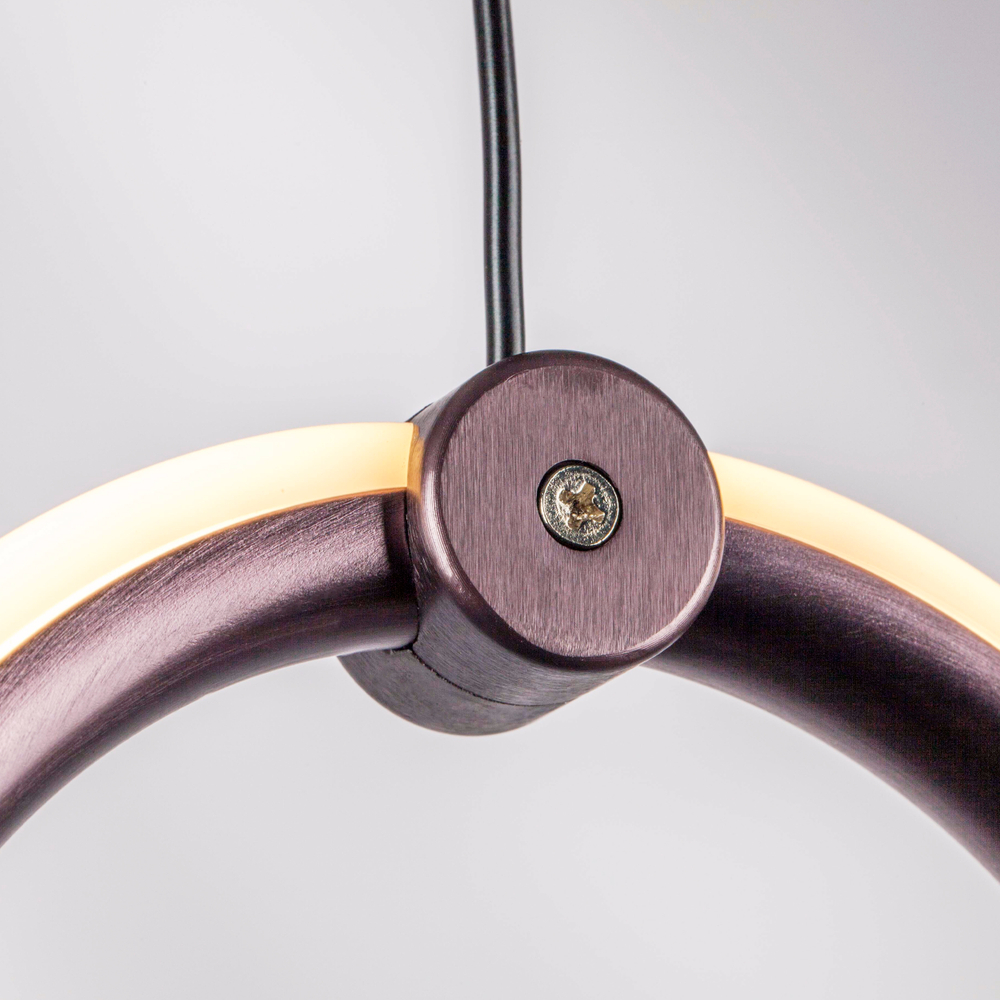 796110 Люстра CARAMELLO LED 6W 130LM КОФЕЙНЫЙ/ПРОЗРАЧНЫЙ 3000K