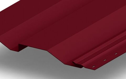 Сайдинг металлический Корабельная доска Полиэстер 0,4мм RALL 3011-Красно-коричневый
