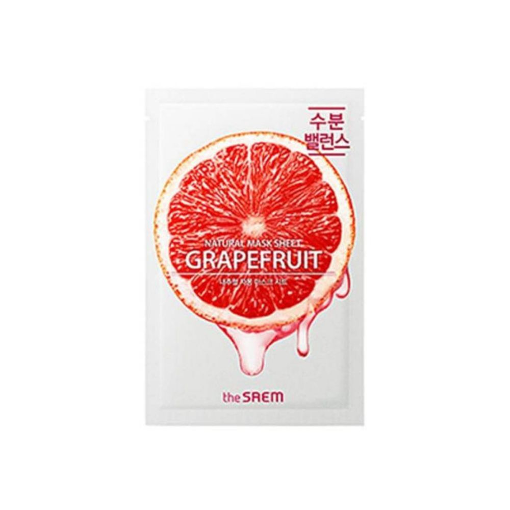 Тканевая маска с экстрактом грейпфрута THE SAEM Natural Grapefruit Mask Sheet