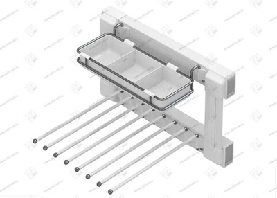 S-6725-W Брючница с органайзером для аксессуаров, Starax, (400х475х290 мм), правая, белая