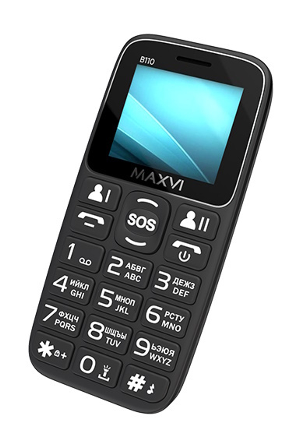 Сотовый телефон Maxvi B110 Black