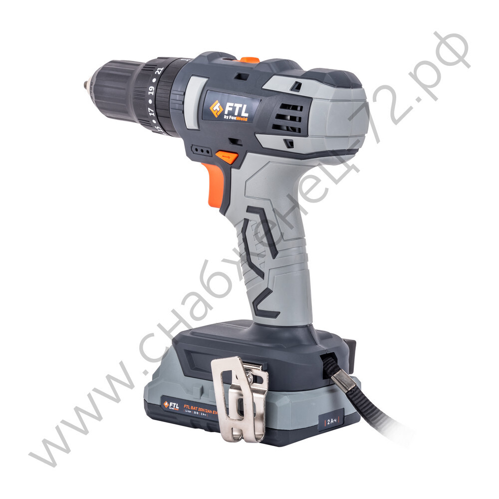 Аккумуляторная ударная дрель-шуруповёрт FTL PSR-I 20V EVO