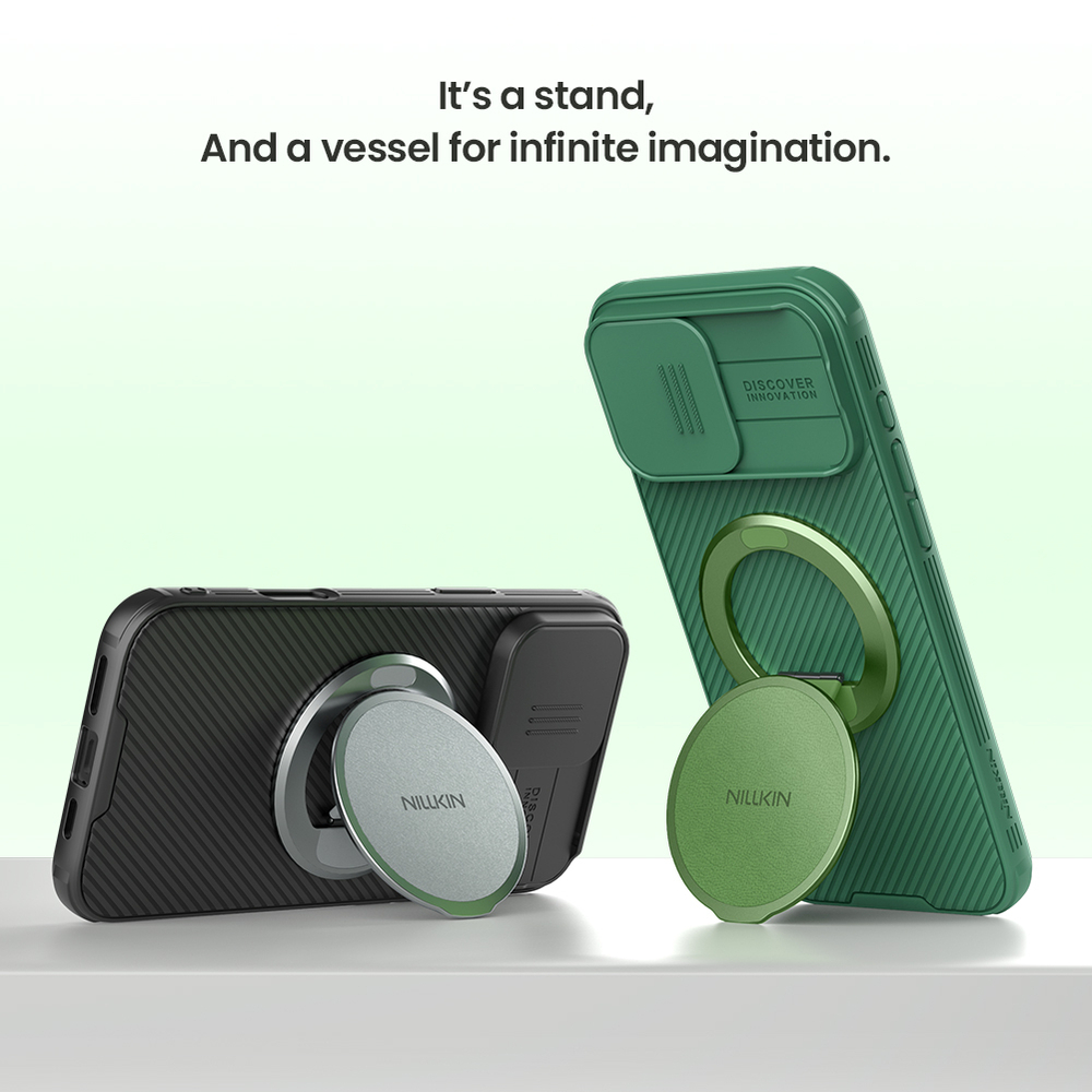 Магнитная подставка держатель для смартфона (зеленый цвет) от Nillkin, серия Dual-Magnet Grip Holder