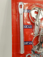 Замок на капот универсальный спортивный, нержавеющая сталь, SPA style, серебристый, TG4 (1 шт. / комплект)