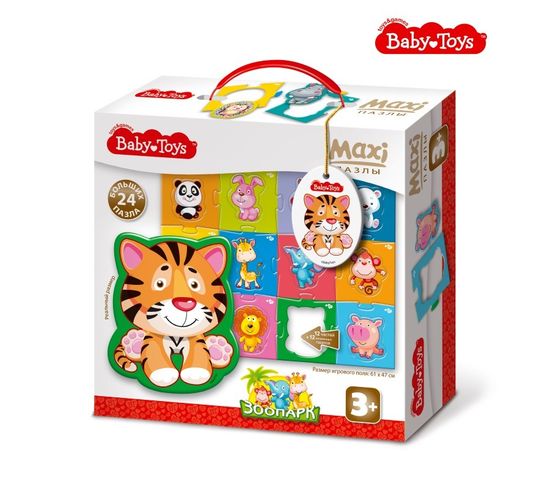 Контурные макси-пазлы 24 элемента «Зоопарк»