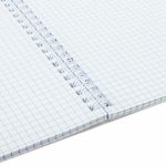 Тетрадь А5, 48 л., BRAUBERG, гребень, клетка, матовая ламинация, "Knowledge" (микс в спайке), 405324