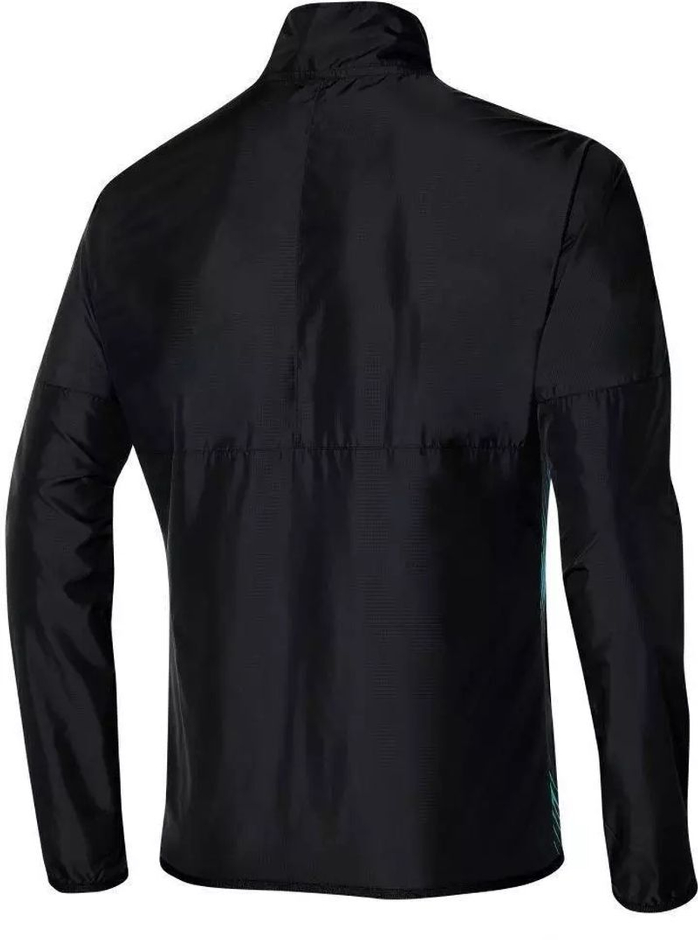 Куртка теннисная Mizuno Printed Jacket - black/blue ashes