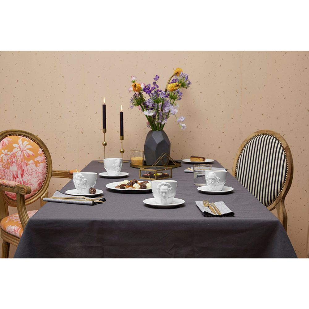 Чайная пара Talent, Wolfgang Amadeus Mozart, 260 мл, белая