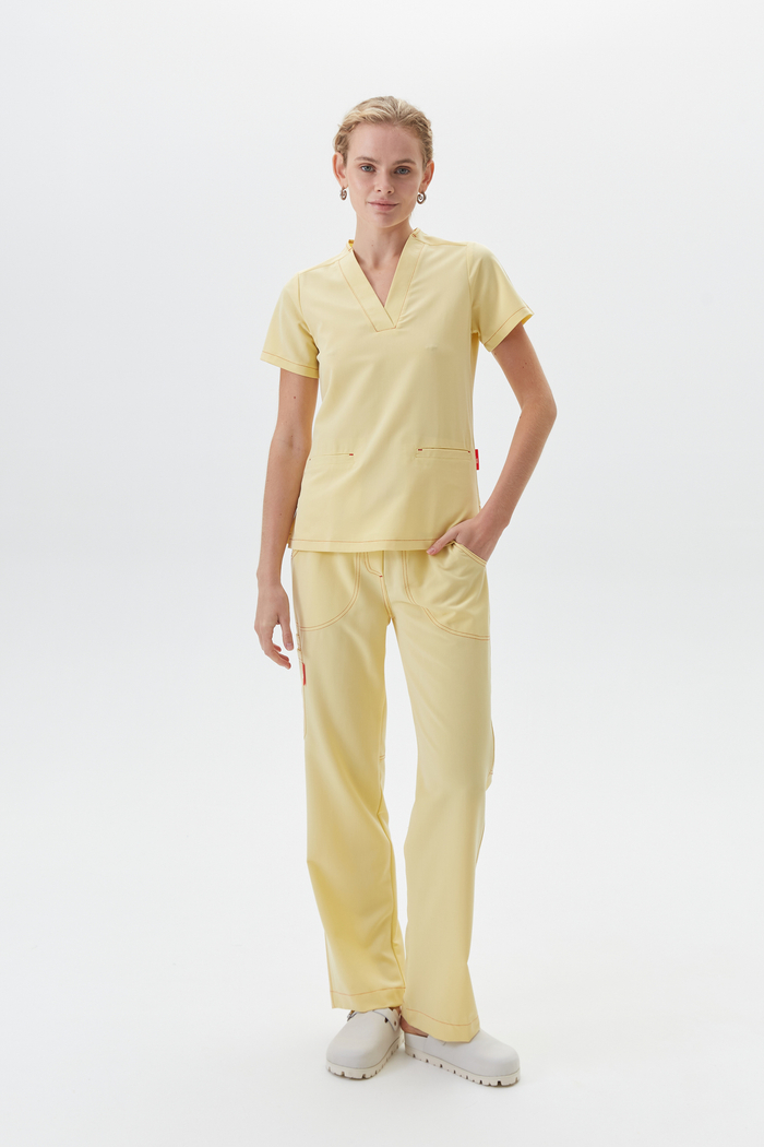 Топ медицинский женский Лаконико, цитрин