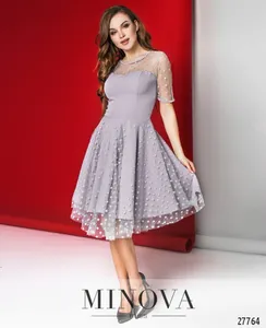 Платье 1069-серый Minova
