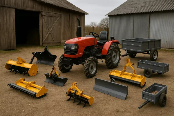 Навесное оборудование для минитрактора: ТОП-10 самых полезных приспособлений Навесное оборудование для минитрактора: ТОП-10 самых полезных приспособлений