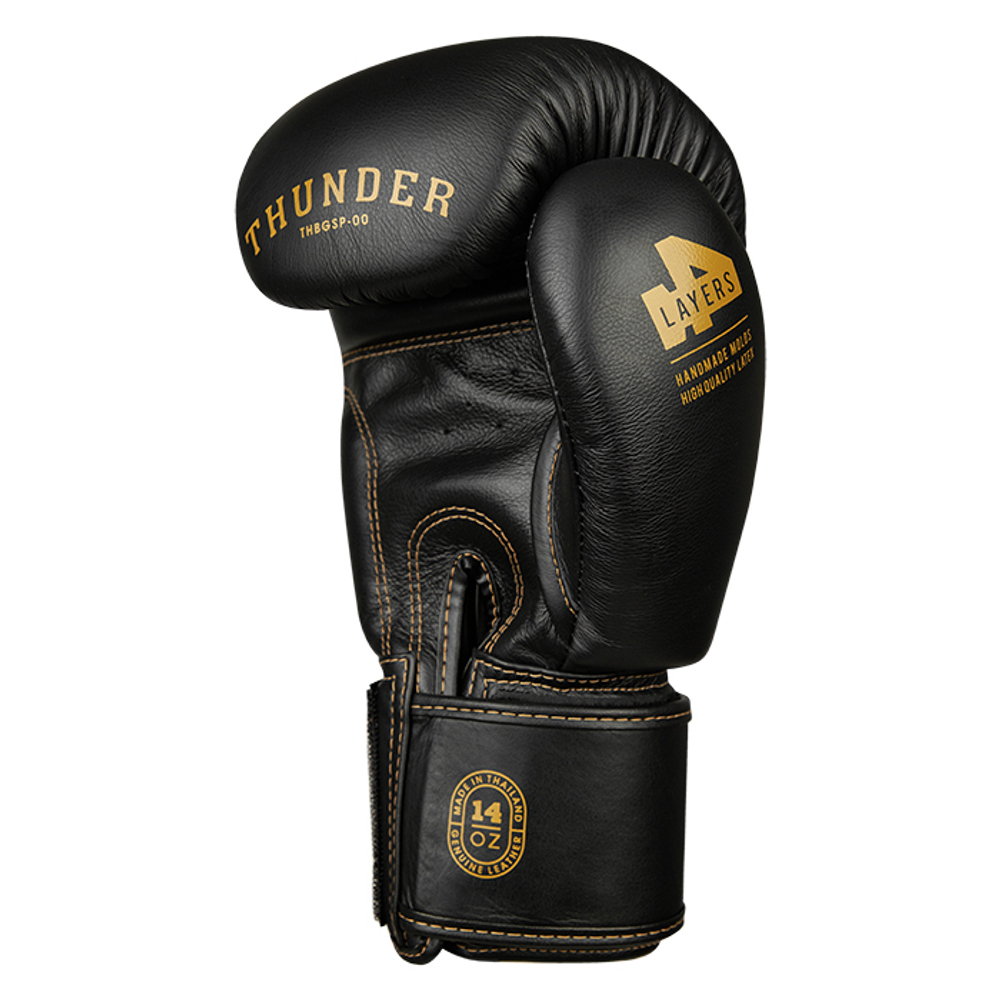 THBGSP-00 боксерские перчатки THUNDER чёрный