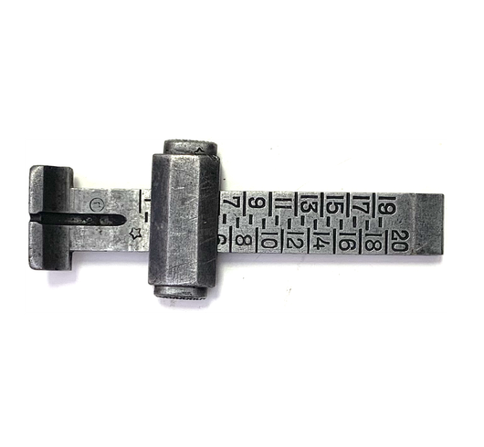 Прицельная планка винтовки Мосина на 2000 метров в сборе с ползунком, СССР