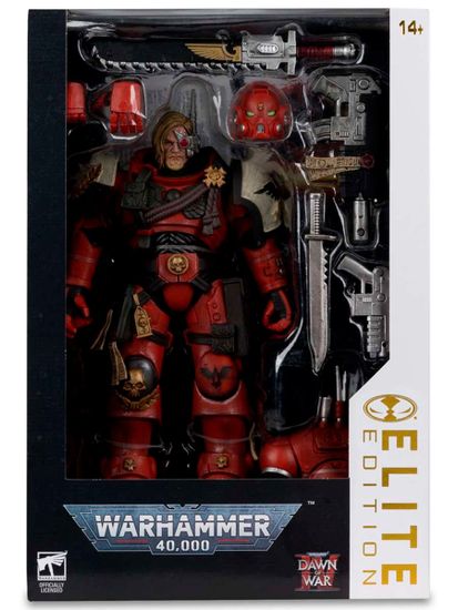 Фигурка Warhammer Dawn Of War 4 Captain Cyrus In Phobos Armor 7" 11246 / Фигурка по мотивам вселенной Вархаммер, Капитан Сайрус 18см