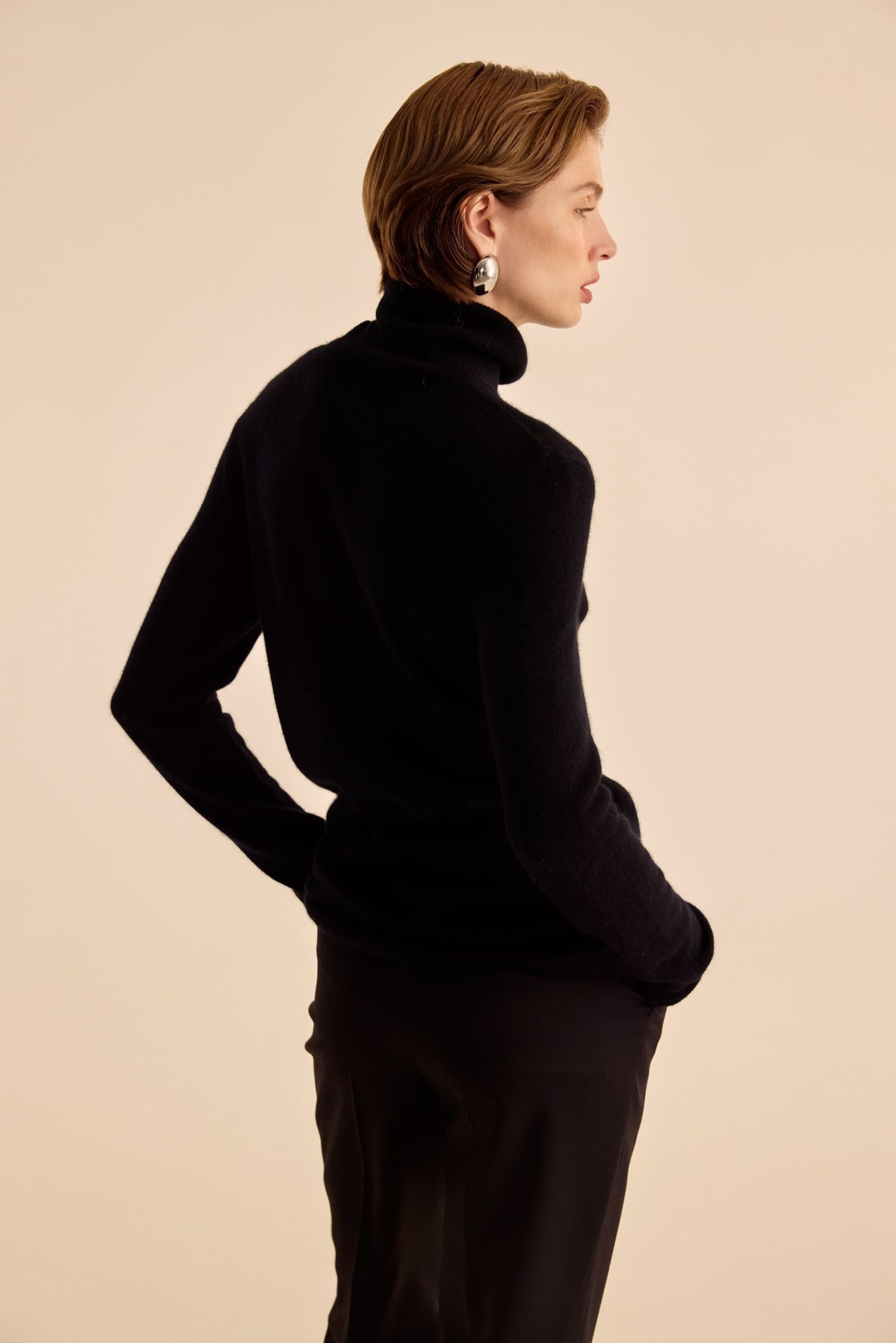 Водолазка из кашемира (Steve Jobs), черная