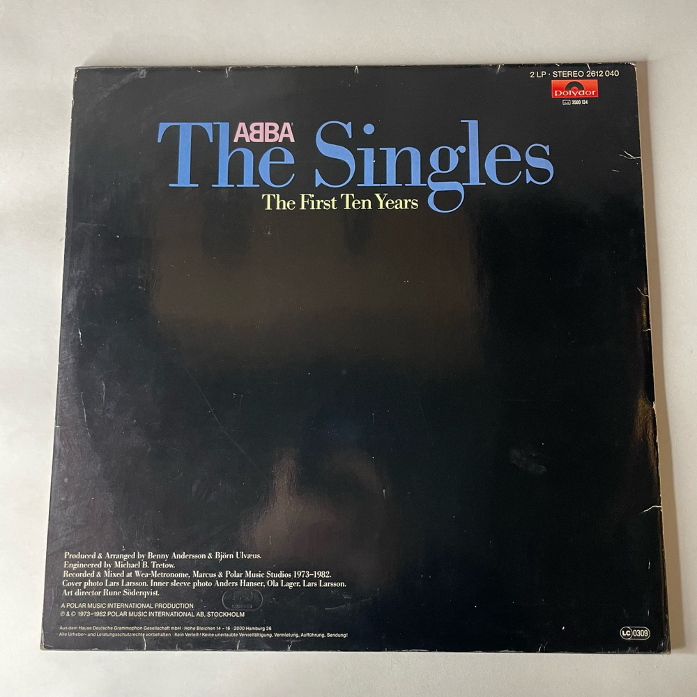 Винтажная виниловая пластинка LP ABBA АББА The Singles (The First Ten Years) (Германия 1982)