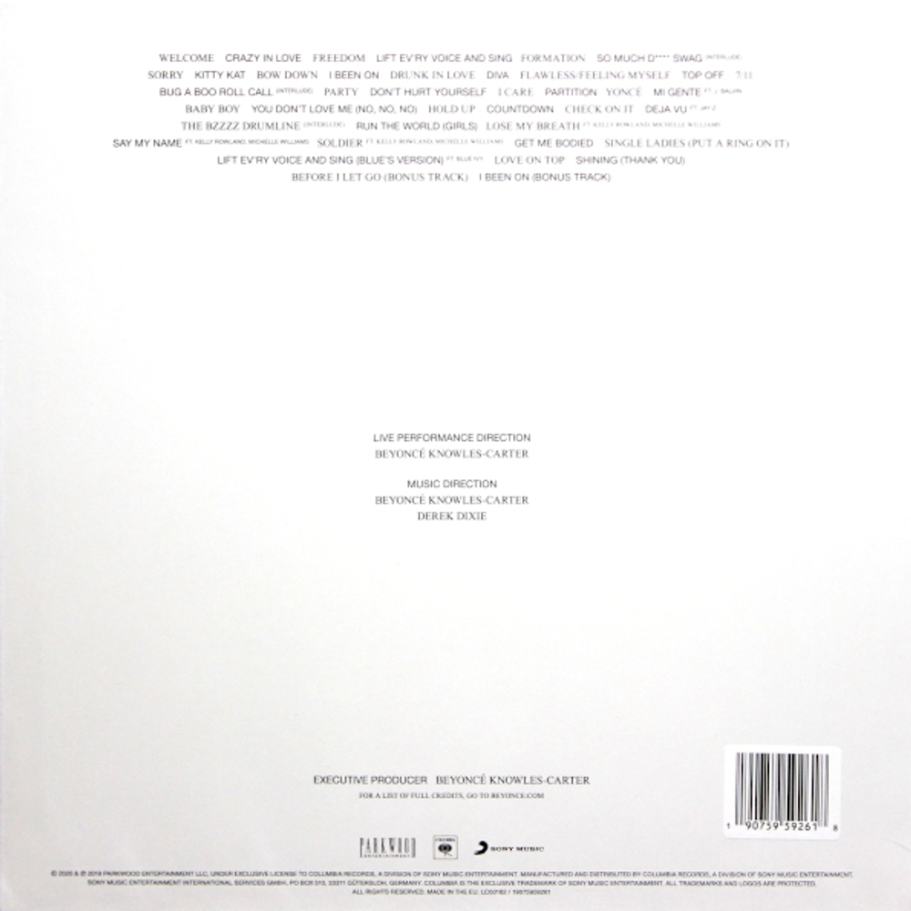 Beyonce / Homecoming - The Live Album (4LP)