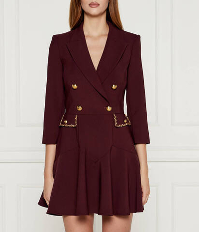 Платье Elisabetta Franchi - бордовый(ABT1846E2)