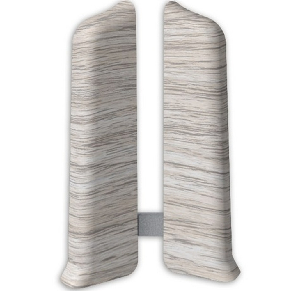 230 Заглушки (левая/правая) Лексида 80мм Дуб айсберг 1пара (1уп/10пар)