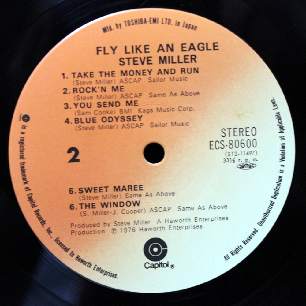Steve Miller Band / Fly Like An Eagle (LP)