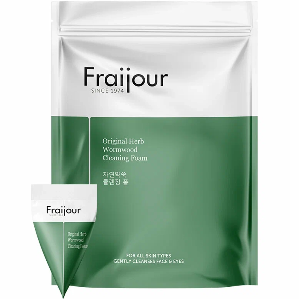 Очищающая пенка с полынью для проблемной кожи Fraijour Original Herb Wormwood Cleansing Foam , 1 шт 5 мл
