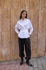 Рубашка из хлопка приталенная