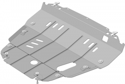 Защита картера Двигателя, КПП. 2 мм, Сталь. для Honda Pilot 2008-2011, Honda Pilot 2011-2015, Acura MDX 2006-2009 MOTODOR.00823