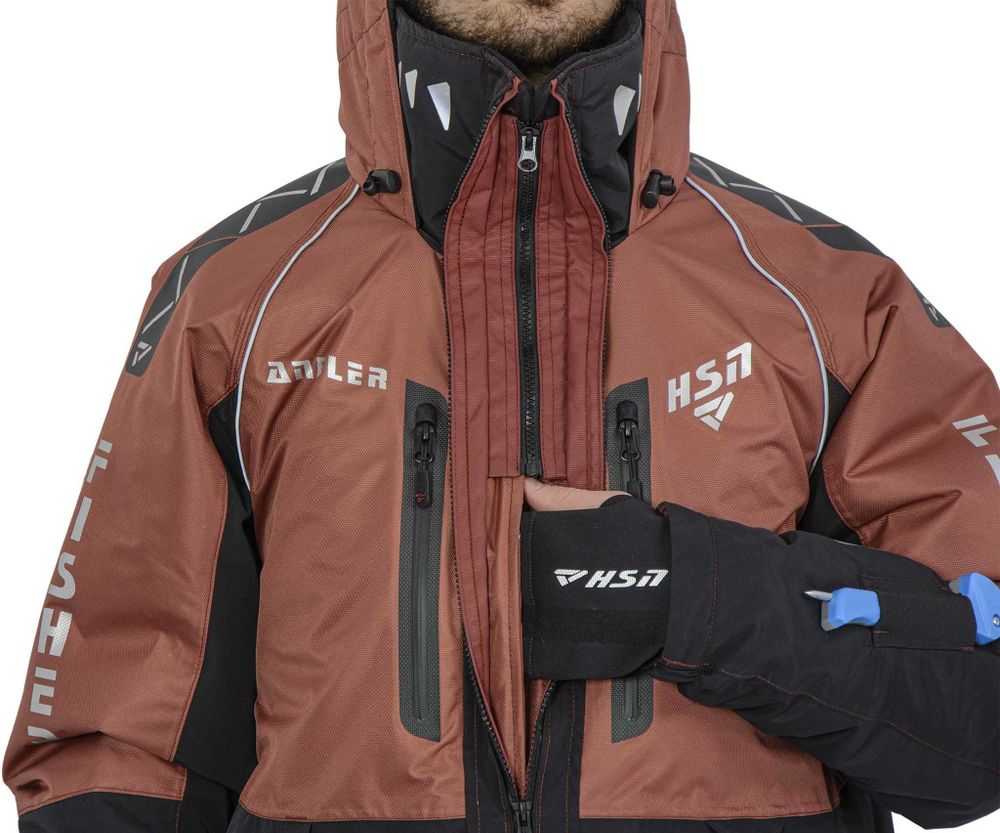 Зимний костюм-поплавок Рескью 6 (Rescuer VI) утеплитель Alpolux цвет Махагон