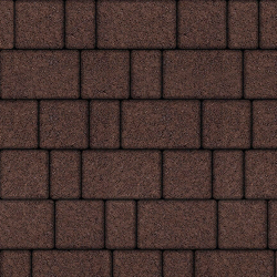 ТРОТУАРНАЯ ПЛИТКА СТАРЫЙ ГОРОД - А.1.ФСМ.4 ГРАНИТ КОРИЧНЕВЫЙ, КОМПЛЕКТ ИЗ 3 ВИДОВ ПЛИТ