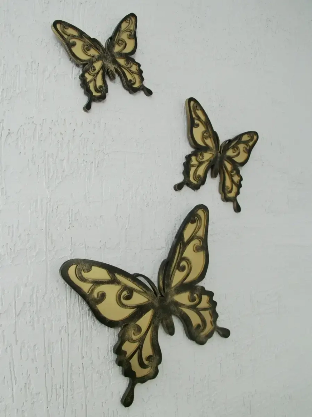 Декор для дома на стену "Золотые бабочки"