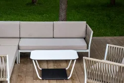 "Касабланка" модульная лаунж-зона из роупа (веревки), каркас из алюминия