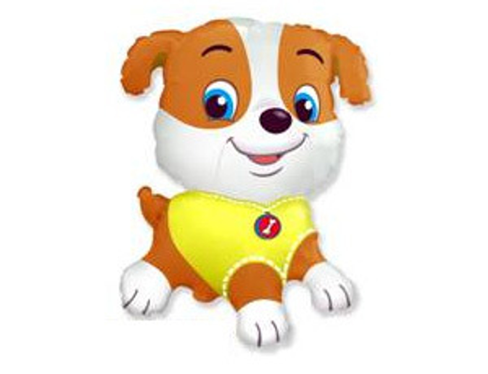 Шар фольга "Щенок на желтом" 78 х 62 см