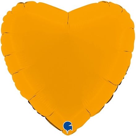 Сердце "Горчично матовое" 46 см