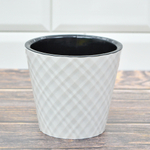 Горшок цветочный Manhattan 1л D125мм, белоснежный жасмин