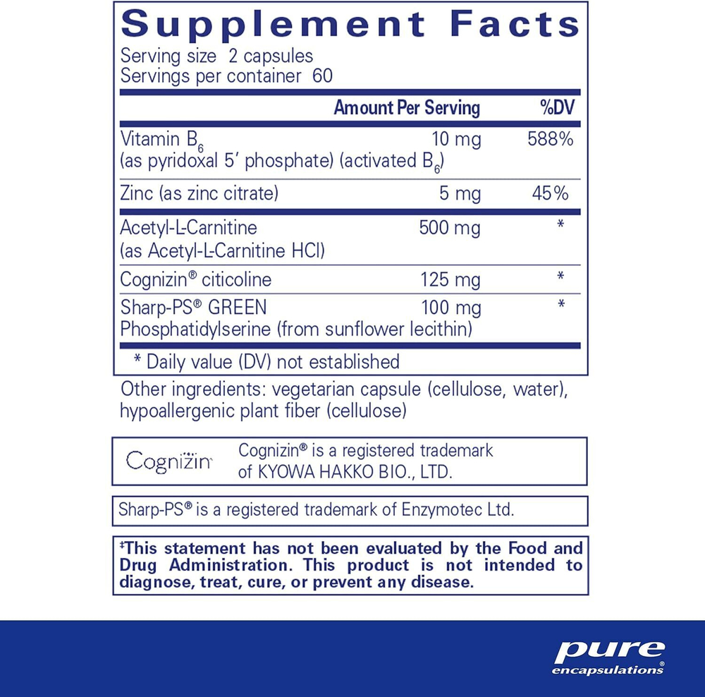 Pure Encapsulations - CogniPhos 120 capsules