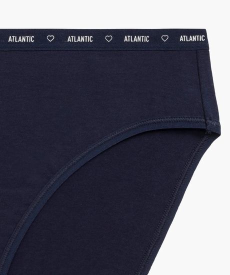 Женские трусы спорт (3шт) Atlantic 3CLP-010, темно-синий + темно-розовый + розовый