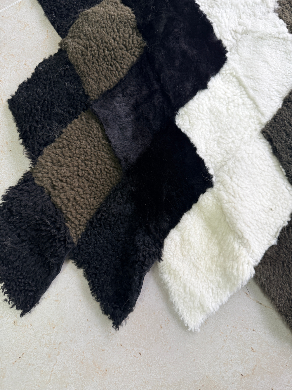 Покрывало меховое ковер из шкуры овчины