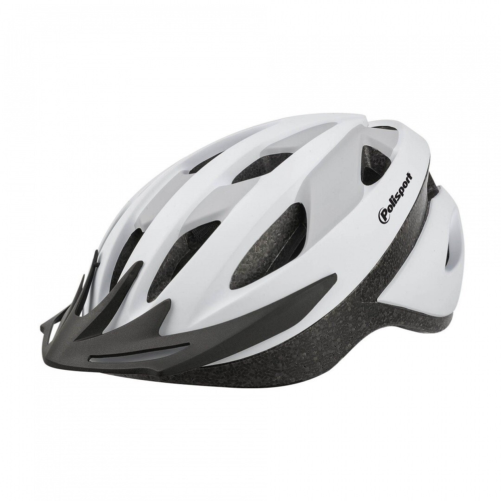 Шлем велосипедный взрослый Polisport Sport ride (m=54/58), white/grey matte (10228010/120421/0155345