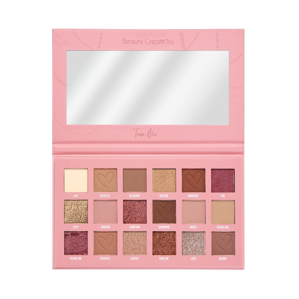 Beauty Creations Палитра теней с соблазнительными оттенками Tease Me