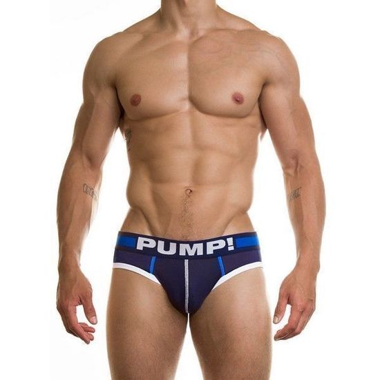 Мужские трусы брифы темно-синие Pump Dark Navy Brief H69