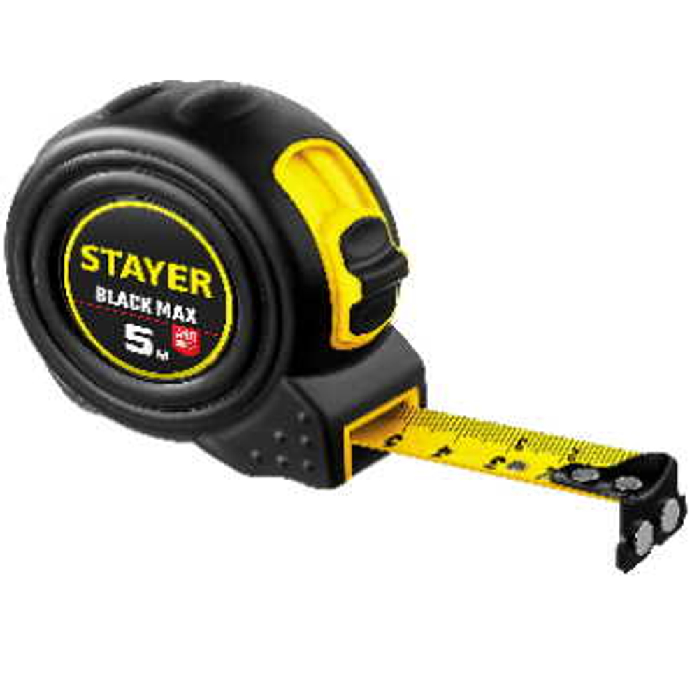 Рулетка двухкомпонентный противоударный корпус 5м х 19мм, STAYER, 3410-05_z02