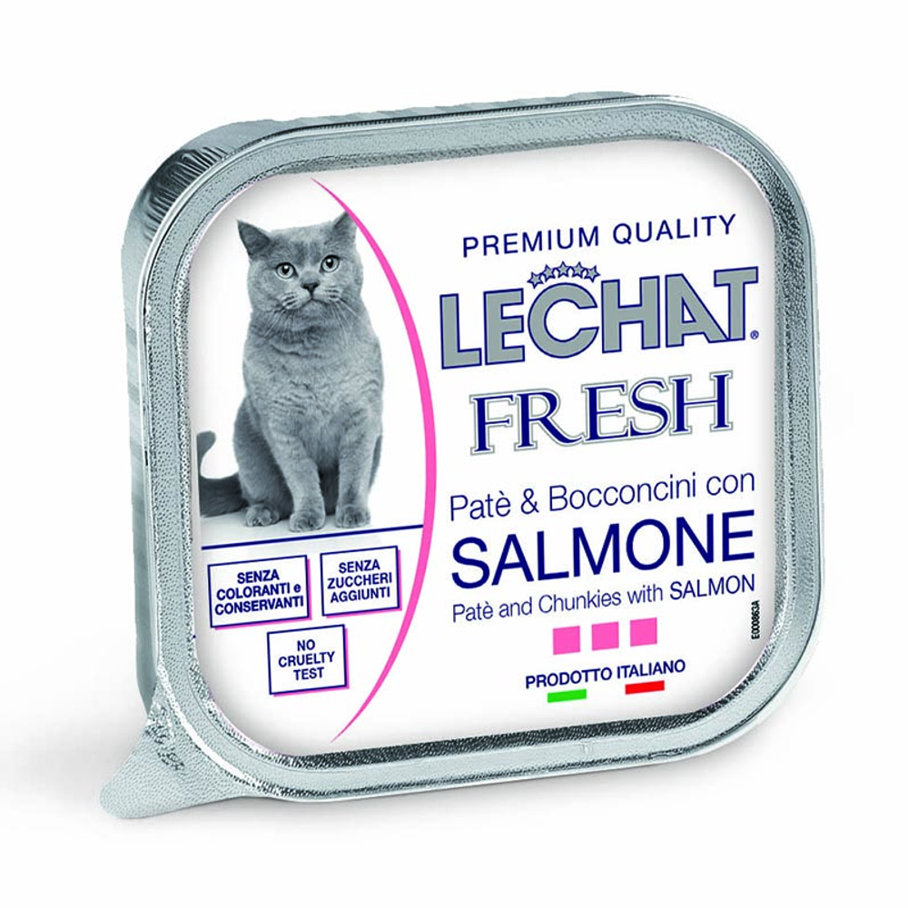 Паштет LeChat Fresh Adult Paté and Chunkies with Salmon
