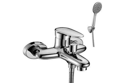 LM4402C Статус Смеситель для ванны, с коротким изливом, с аксессуарами, хром (к/к 6)